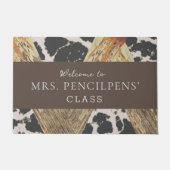 Personalisierter moderner Lehrer Fußmatte (Vorderseite)