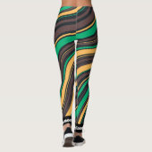 Personalisierter, moderner Marmor Leggings (Rückseite)