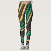 Personalisierter, moderner Marmor Leggings (Vorderseite)