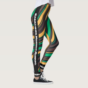 Personalisierter, moderner Marmor Leggings