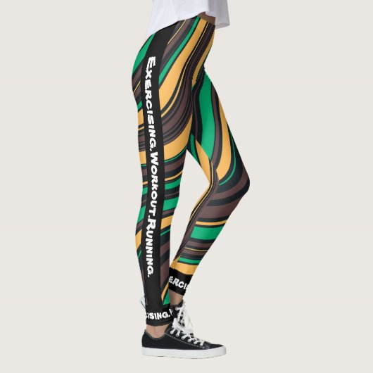 Personalisierter, moderner Marmor Leggings (Rechts)