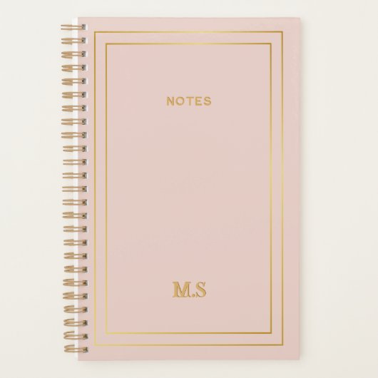 Personalisierter moderner minimalistischer Planer (Vorderseite)