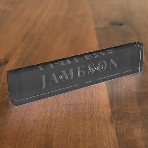 Personalisierter moderner Name Abschlussgeschenk Namensplakette