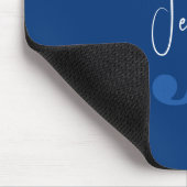 Personalisierter moderner Name & Anfangsbuchstabe Mousepad (Ecke)