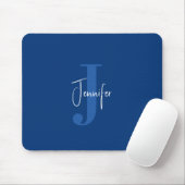 Personalisierter moderner Name & Anfangsbuchstabe Mousepad (Mit Mouse)