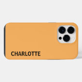 Personalisierter moderner Name iPhone Hülle (Rückseite (Horizontal))