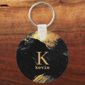 Personalisierter, moderner Name Schlüsselanhänger (Vorderseite)