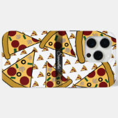 Personalisierter moderner Name Slice Pizza Pink Case-Mate iPhone Hülle (Rückseite (Horizontal))