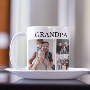 Personalisierter moderner Opa   6 Fotos Kaffeetasse