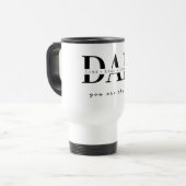 Personalisierter moderner Papa-Reisebecher Reisebecher (Vorderseite Links)