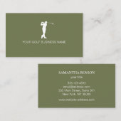 Personalisierter moderner professioneller Golf Visitenkarte (Vorne/Hinten)