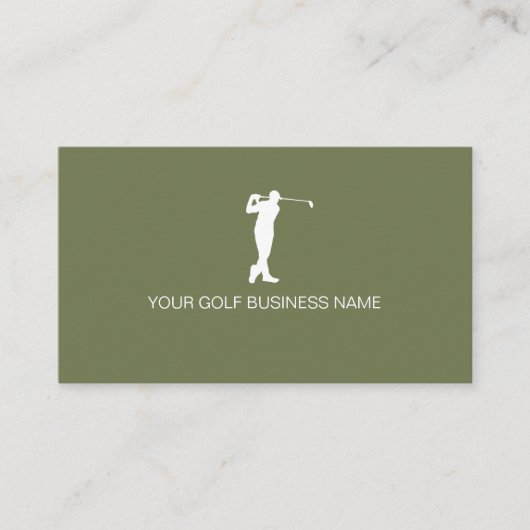 Personalisierter moderner professioneller Golf Visitenkarte (Vorderseite)