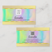 Personalisierter moderner QR-Code Logo-Logo-Logo-L Visitenkarte (Vorne/Hinten)