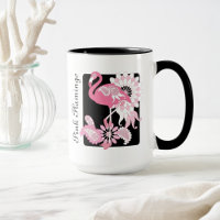 Personalisierter moderner rosa Flamingo