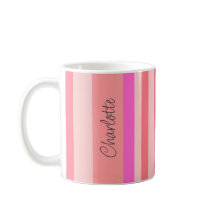 Personalisierter, moderner rosafarbener Streifen