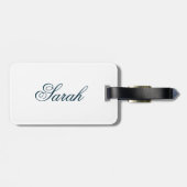 Personalisierter moderner Schablonen-Taschen-Umbau Gepäckanhänger (Rückseite horizontal)