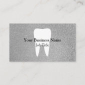Personalisierter moderner silberner visitenkarte (Vorderseite)