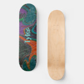 Personalisierter moderner Swirl Skateboard (Vorderseite)