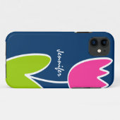 Personalisierter moderner Tulpe iPhone 5/5S Fall Case-Mate iPhone Hülle (Rückseite (Horizontal))