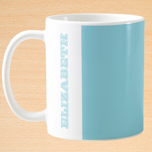 Personalisierter moderner türkischer Blockname Kaffeetasse