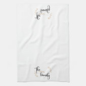 Personalisierter, moderner und anspruchsvoller Fam Geschirrtuch (Vertikal)