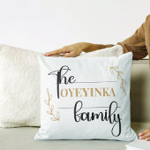 Personalisierter, moderner und anspruchsvoller Fam Kissen