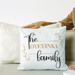 Personalisierter, moderner und anspruchsvoller Fam Kissen