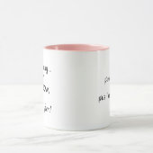 Personalisierter, moderner und sonniger Aufschub Tasse (Zentrum)