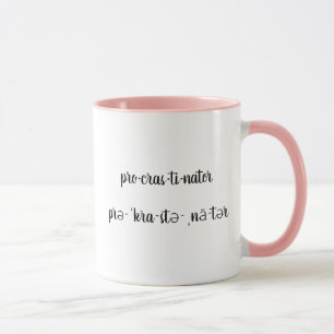 Personalisierter, moderner und sonniger Aufschub Tasse