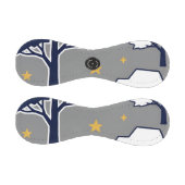 Personalisierter moderner Waldbaum und Stern Baseball (Paneele)