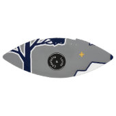 Personalisierter moderner Waldbaum und Stern Football (Panel)