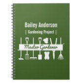 Personalisierter moderner Waldgärtner Notizblock (Vorderseite)