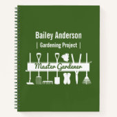 Personalisierter moderner Waldgärtner Notizblock (Vorderseite)