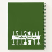 Personalisierter moderner Waldgärtner Notizblock (Rückseite)