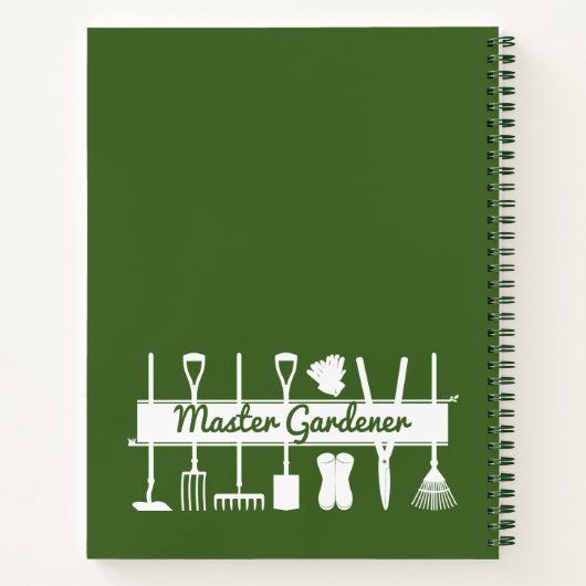 Personalisierter moderner Waldgärtner Notizblock (Rückseite)