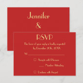 Personalisierter moderner Weihnachtsfeiertag RSVP Karte (Vorne/Hinten)