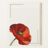 Personalisierter Mohn-Wochenplaner Ästhetische Blu Planer (Rückseite)