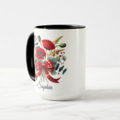 Personalisierter Mohnblumen-Name-Mug-Geschenk Tasse (Vorderseite Links)