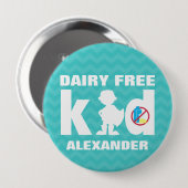 Personalisierter Molkereifreier Button (Vorne & Hinten)