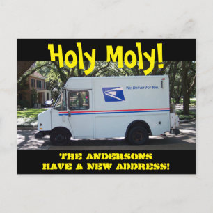 Personalisierter Moly Adressenwechsel Postkarte