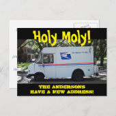 Personalisierter Moly Adressenwechsel Postkarte (Vorne/Hinten)