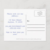 Personalisierter Moly Adressenwechsel Postkarte (Rückseite)