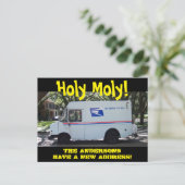 Personalisierter Moly Adressenwechsel Postkarte (Stehend Vorderseite)