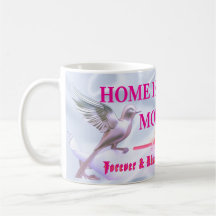 "Personalisierter 'Mom ist zu Hause' Blumenbecher"