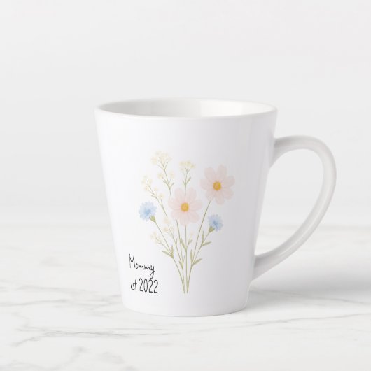 Personalisierter Mommy Est. Tasse mit Pastel-Wildb (Rechts)