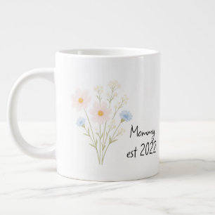Personalisierter Mommy Est. Tasse mit Pastel-Wildb