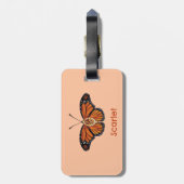 Personalisierter Monarch Butterfly im November Gepäckanhänger (Rückseite vertikal)