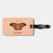 Personalisierter Monarch Butterfly im November Gepäckanhänger (Rückseite horizontal)