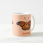 Personalisierter Monarch Butterfly im November Kaffeetasse (VorderseiteRechts)