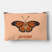 Personalisierter Monarch Butterfly im November Zubehörtasche (Rückseite)
